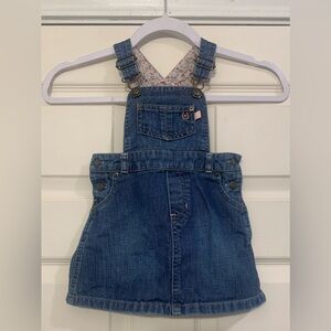 BabyGap “Pony Club” Denim Overall. 12-18mon Dress.             3204